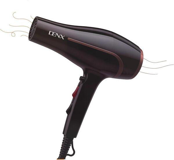 DENX Professional Hair Dryer 2200W with Hot/Cold Air Settings - DX1384