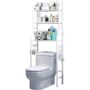 3-Shelf Over The Toilet Organizer with Towel Holder - Space Saver