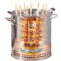 Smokeless Kebab Grill with 28 Skewers - Stainless Steel BBQ for Home