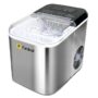 1.6L Compact Ice Cube Maker for Countertop - Two Cube Sizes - Silver