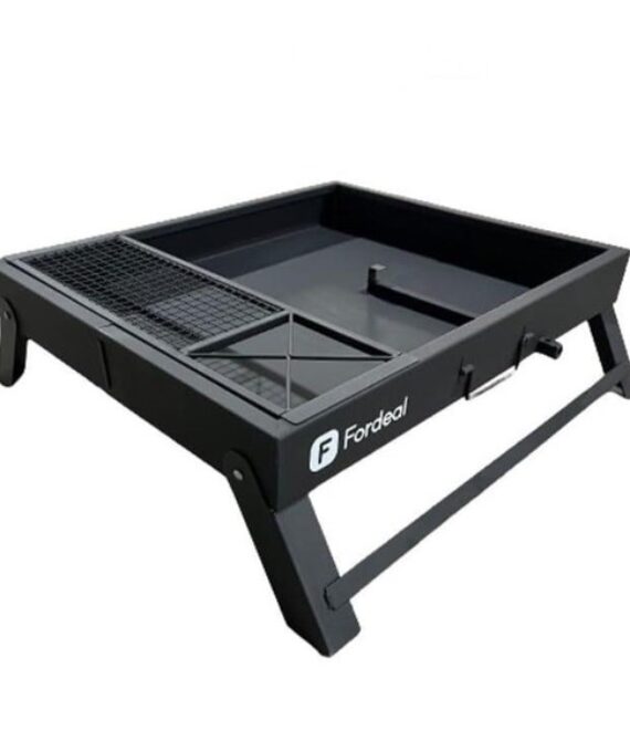 50x60cm Camping Fire Stand – Charcoal/Wood/Gas Compatible for Outdoor
