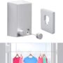 4.2m Retractable Clothesline - Stainless Steel for Indoor/Outdoor