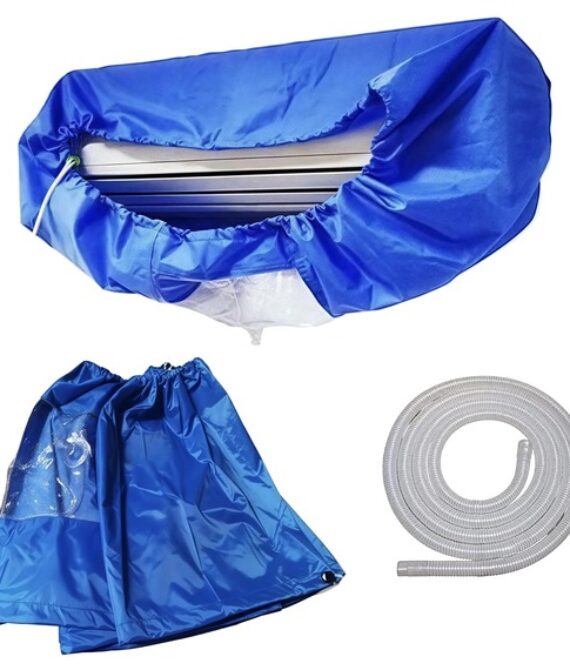 Waterproof AC Cleaning Cover with Drain Outlet for Wall Mounted Units