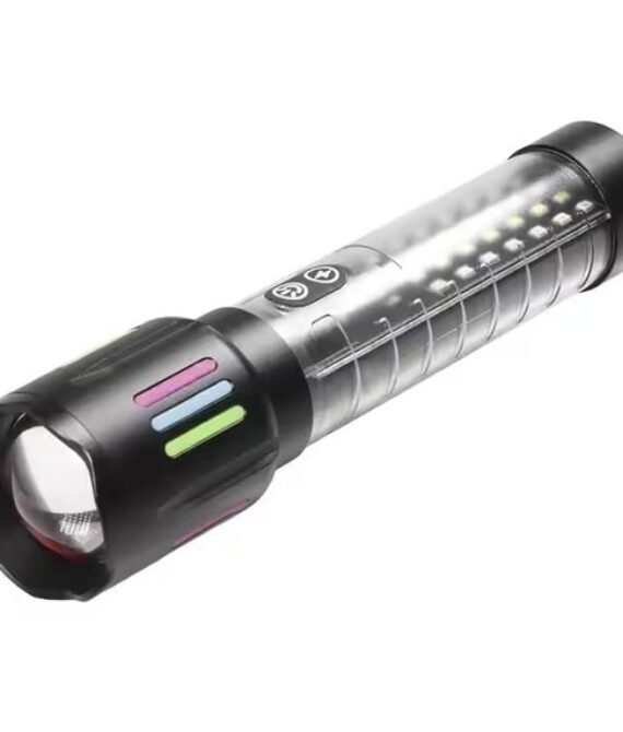 1000 Lumen USB-C Rechargeable Flashlight with Zoom – For Camping