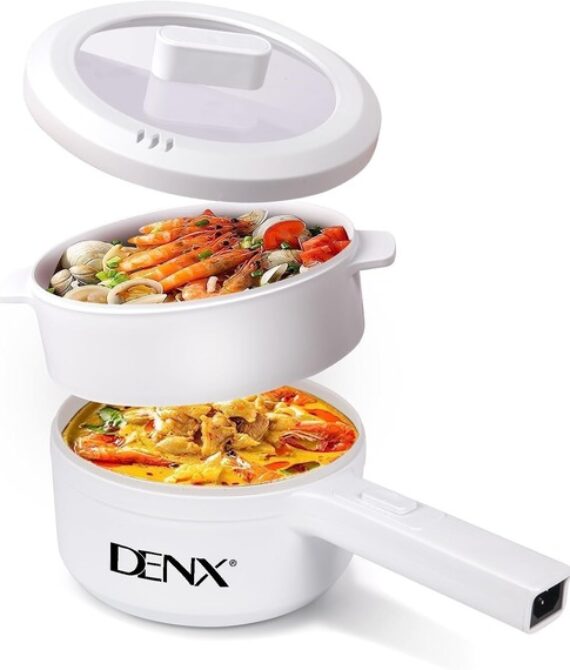 2L Electric Mini Cooker & Steamer – Non-Stick Pot for Noodles, Soup