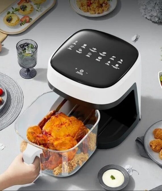 6L Urban Air Fryer with Glass Bowl – 2400W Oil-Free Cooking – DX2092