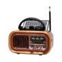 Solar Retro Bluetooth Travel Radio with Flashlight & AM/FM/SW - DX2449